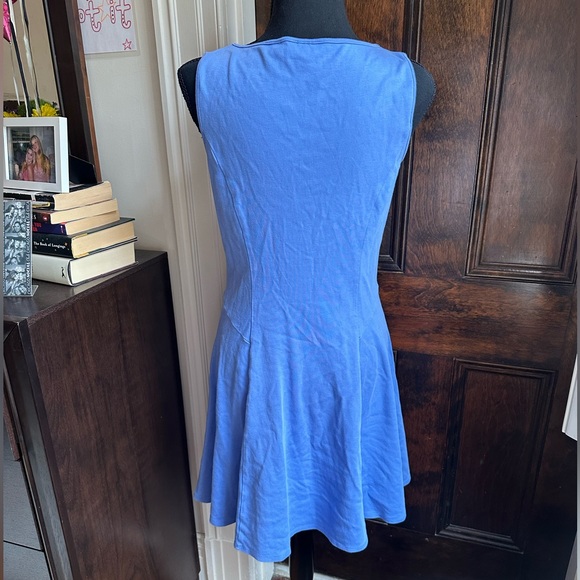 New York & Company Blue Sheath Cotton Dress - Picture 5 of 7